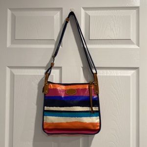 Colorful striped Fossil bag